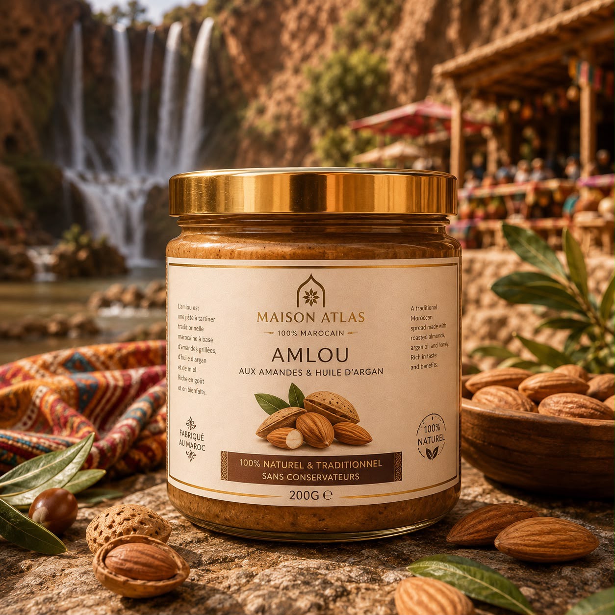 Amlou Aux Amandes et à l'Huile d'Argan 200g