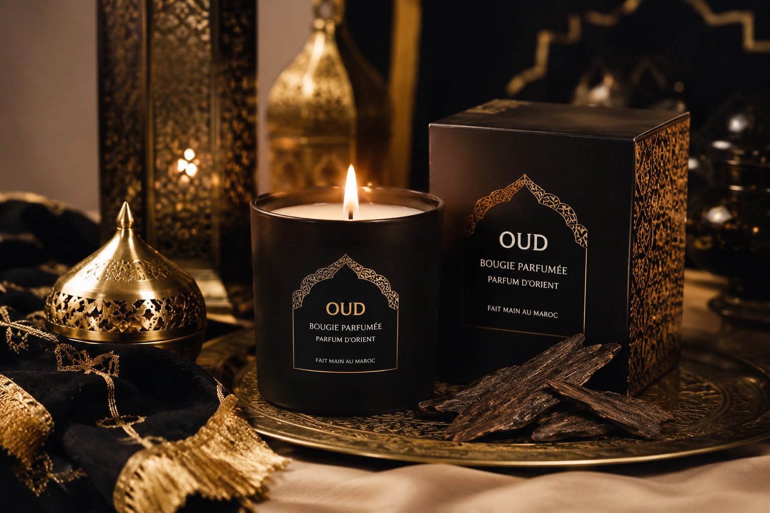 Bougie Marocaine Parfum Oud